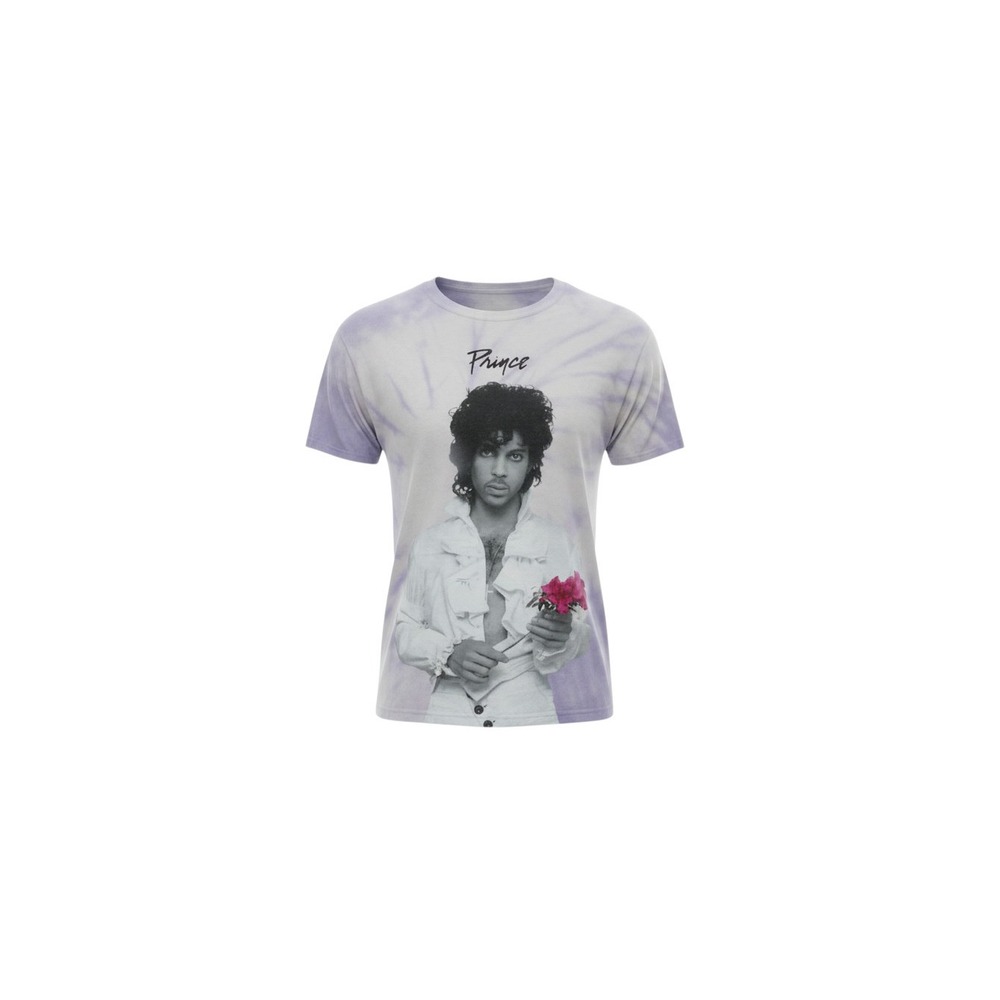 Prince Graphic T-Shirt Mens Medium Purple Tie Dye Portrait 2018 Estate